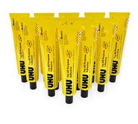 UHU - Colla adesiva multiuso, 60 ml, confezione da 12 tubi