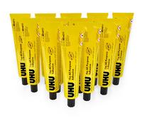 UHU Colla Adesiva Universale Extra Forte Trasparente 60ml Confezione Da 12