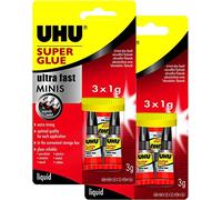 UHU colla istantanea Blitz veloce Minis (3 X 1 G (set da pezzi), minis - Liquido)