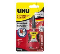 UHU Colla istantanea di precisione, istantanea in un dosatore con sistema "Easy Grip System" per applicazioni particolarmente precise, 3 g