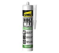 UHU - Colla per legno max senza solvente, Cartuccia con 380 g, 1 pz, 48330
