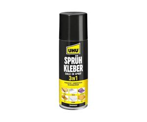 UHU colla spray 3 in 1, fl. da 200 ml, universelle et trasparente, 3341500