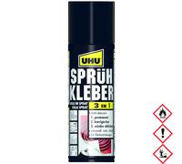 UHU colla spray 3 in 1, fl. da 200 ml, universelle et trasparente, 3341500