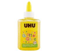 UHU Glitter Glue Bottle 88,5ml giallo