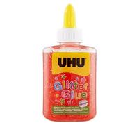 UHU Glitter Glue Bottle 88,5ml rosso