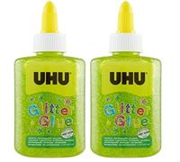 UHU Glitter Glue Bottle 88,5ml verde (Confezione da 2)