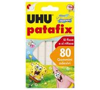 UHU Patafix 41710 - Gomma adesiva removibile, Bianco, confezione da 80 gommini
