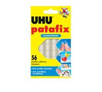 UHU Patafix invisibile - Pastiglie adesive pretagliate, pasta da fissare, trasparente, 56 pastiglie