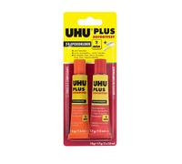 UHU Plus 2 min Colla epossidico bicomponente super rapido extra forte trasparent