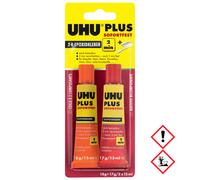 COLLA UHU PLUS 2 MINUTI 35 g CONFEZIONE ROSSA 2 min