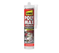 UHU POLY MAX Montagekleber 10 SEK SOFORT POWER Kartusche, Universeller, glasklar