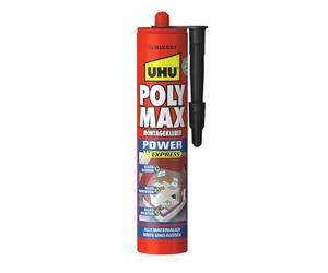 UHU POLY MAX POWER colla di montaggio nero, cartuccia 425 g