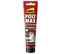 UHU Polymax - Sigillante MSP per incollare, assemblare e unire tutte le superfici, ultra resistente, senza solventi, bianco, tubo 165 g
