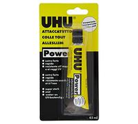 UHU Power Poliuretanico 45ml Adesivo speciali Extraforte, rapido e pulito. Trasparente