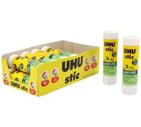 UHU Renature Colla Stick 21 g Ecologica Astuccio Bio-plastica Tappo a Vite 12 pezzi