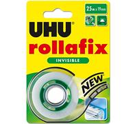 UHU Rollafix invisibile 25mt nastro adesivo sovrascrivibile ricaricabile