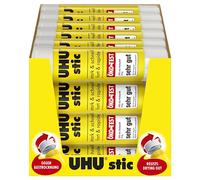 UHU Stic 45187 - Colla stick di colla resistente, lavabile, atossica, 8,2 g, confezione da 24