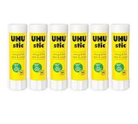 UHU Stic Colla Stick - Senza Solventi - Applicazione Trasparente - 21 g - 6 Pezzi