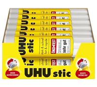 UHU Stic Glue Stick Solid Washable Non-toxic 21g Ref 45611 [Pack 12]