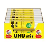 UHU Colla Stick 12 x 21g, colla per bambini, sicura da usare per i lavoretti, adatta per l'ufficio, la scuola e l'università