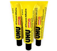 UHU Tutti Scopo Adesivo Gel Extra Colla - 31ml - Confezione Di 3 Tubetti
