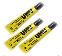 UHU Tutti Scopo Colla 7ml Extra Forte Trasparente Adesivo - Confezione Di 10