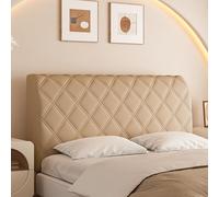 UHVUJDUI Copri Testiera Letto Matrimoniale/Singolo/Una Piazza E Mezza Imbottita Elasticizzato Universale Lavabile Per Ferro Battuto/Legno/Pelle Testiera Letto(Brown,200cm)