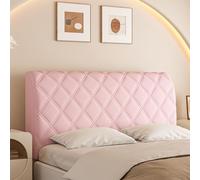 UHVUJDUI Copri Testiera Letto Matrimoniale/Singolo/Una Piazza E Mezza Imbottita Elasticizzato Universale Lavabile Per Ferro Battuto/Legno/Pelle Testiera Letto(Pink,170cm)