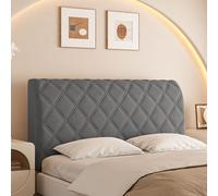 UHVUJDUI Copri Testiera Letto Matrimoniale/Singolo/Una Piazza E Mezza Imbottita Elasticizzato Universale Lavabile Per Ferro Battuto/Legno/Pelle Testiera Letto(Grey,200cm)