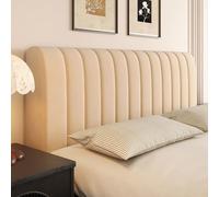 UHVUJDUI Copritestiera Letto Velluto Copri Testiera Letto Matrimoniale/Singolo/Una Piazza E Mezza Imbottita,Elasticizzato Morbido Tessuto Copertura Testiera Letto Universale(Brown,170cm)