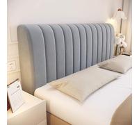 UHVUJDUI Copritestiera Letto Velluto Copri Testiera Letto Matrimoniale/Singolo/Una Piazza E Mezza Imbottita,Elasticizzato Morbido Tessuto Copertura Testiera Letto Universale(Dark gray,180cm)