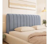 UHVUJDUI Velluto Copri Testiera Letto Matrimoniale/Singolo/Una Piazza E Mezza Imbottita Elasticizzato Universale CoperturaTestiera Letto Per Ferro Battuto/Legno/Pelle Testiera Letto(Dark gray,140cm)