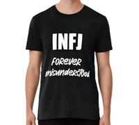 UHYdrf222 Infj Forever Misunderstood T-Shirt Black 3XL