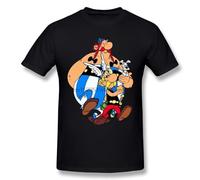 UHYft66AWZ Asterix T Shirt Asterix And Obelix T-Shirt Black XL