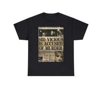 UHYft66AWZ Sid Vicious Accused of Murder T-Shirt Black M