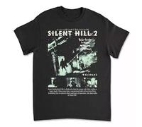 UHYft66AWZ Silent Hill 2 Black T-Shirt Black S