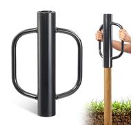 UIABOPZ Driver a T, 5,4 kg, driver per recinzione in metallo con manico, diametro interno 6,9 cm, driver Tpost resistente, costipatore a mano per pali di recinzione a U, pali a T, pali in legno, 43 cm