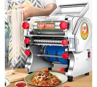 UIBAO Macchina Automatica per Pasta Fresca Elettrica Tirapasta con 2 Lame, 0.3-20MM Spessore Regolabile, Acciaio Inox Affidabile, per Casa Ristorante, Crea Lasagne Fettuccine FKM160