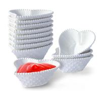 UIBFCWN 12 Pezzi Ciotole per Salsa, Set Mini Ciotole da 50 ml, Piatto per Salsa Di Soia Da Immersione, Piattino per Salse, Spezie, Contorni, BBQ, Marmellata, Riutilizzabile