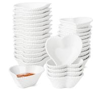 UIBFCWN 30 Pezzi Ciotole per Salsa, Set Mini Ciotole da 50 ml, Piatto per Salsa Di Soia Da Immersione, Piattino per Salse, Spezie, Contorni, BBQ, Marmellata, Riutilizzabile