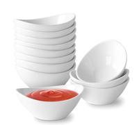 UIBFCWN Set di 12 Ciotole per Salsa di Soia, 50ml Ciotole Aperitivo, Piatto per Salsa Di Soia Da Immersione, Piattino per Salse, Intingoli, Spezie, Marmellata, Riutilizzabile