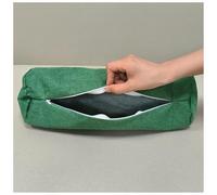 UICMNSI Federa for cuscino cilindrico in lino, federa rotonda for cuscino di supporto for tutto il corpo, for memory foam, schiuma triturata(@6,20x80cm/8x31in)