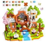 Uiczdry 150 Pezzi Costruzioni Magnetiche Blocchi,2.5CM/Pezzi Cubi Magnetici per Bambini,Creare Giocattoli Stile Capanna Della Foresta,Giocattoli Educativi Magnetici per Bambini e Bambine 3+