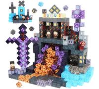Uiczdry Costruzioni Magnetiche Blocchi 150 Pezzi,2.5CM/Pezzi Cubi Magnetici per Bambini,Costruite il mondo magnetico di Magic Land,STEM Montessori,Giocattoli Sensoriali per Bambini dai 3+