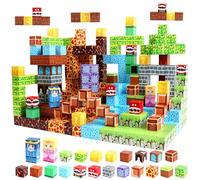 Uiczdry Costruzioni Magnetiche Blocchi,Costruzioni Magnetiche per Bambini,Gioco di Ruolo Avventura Nella Foresta,Regalo Bambini,Giocattoli Sensoriali Montessori per Bambini 3 4 5 6 7 8 anni