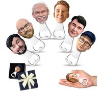 UIDMEN Apribottiglie personalizzato con ritratto 3D, apribottiglie per matrimoni, bomboniere per ospiti, apribottiglie, regalo per testimoni dello sposo, regali per ristoranti, bar, baristi, matrimoni