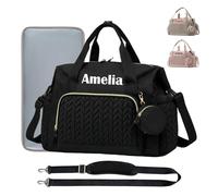 UIDMEN Borsa fasciatoio personalizzata con nome, incluso fasciatoio e borsa per ciuccio, ideale come borsa ospedaliera e regalo per baby shower