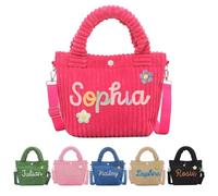 UIDMEN Borsa tote personalizzata con nome, borsa da spiaggia per matrimonio, borse a tracolla per donne, regalo per addio al nubilato, regalo di compleanno, baby shower per viaggi, lavoro, palestra