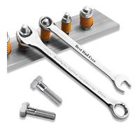UIDMEN Chiave inglese personalizzata con testo inciso, chiavi in acciaio personalizzate, miglior regalo per papà, regali per artigiani, chiave combinata a cricchetto, strumenti per garage per la casa