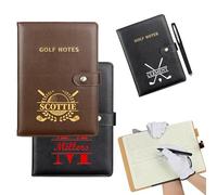 UIDMEN Libro segnapunti da golf personalizzato, taccuino per punteggi da golf, regali per golfisti uomini, libro di yardage per sport e club all'aperto, regali per gli amanti del golf, papà, marito